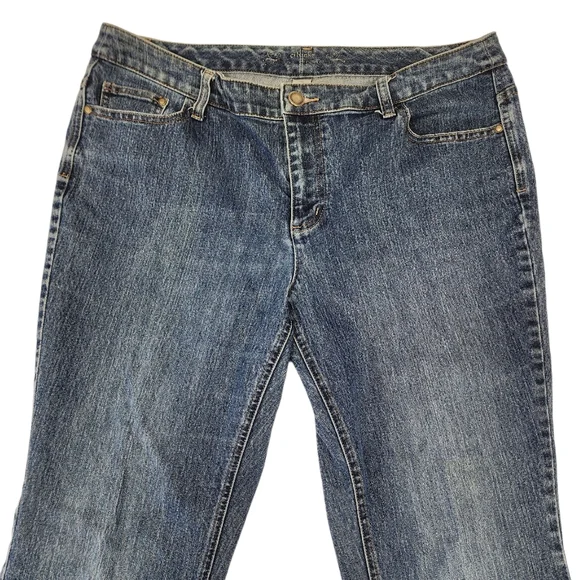 CJ Banks Jeans Women's 16W Blue Denim Moderately Curvy Fit Measures 37x28 - Picture 2 of 8
